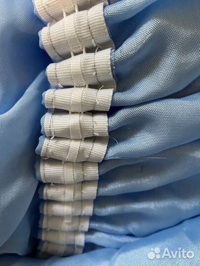 Шторы покрывало наволочки комплект голубой