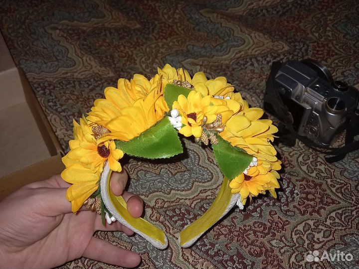 Венок на голову из цветов