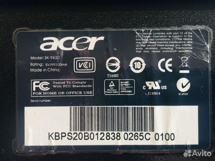 Клавиатура Acer PS/2