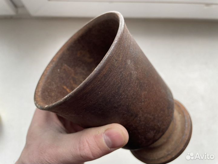 Чугунная ступка ретро