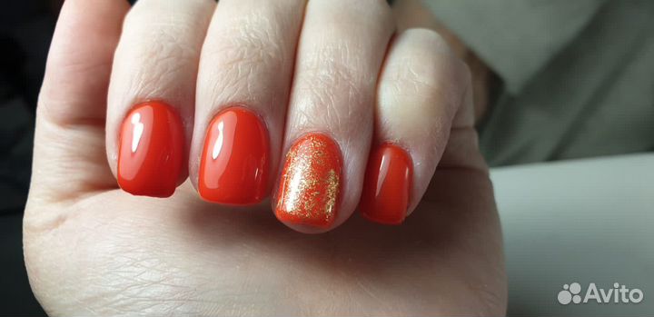 Маникюр на дому, покрытие гель лаком