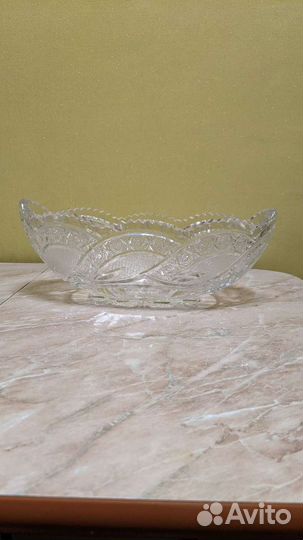Салатница хрустальная СССР