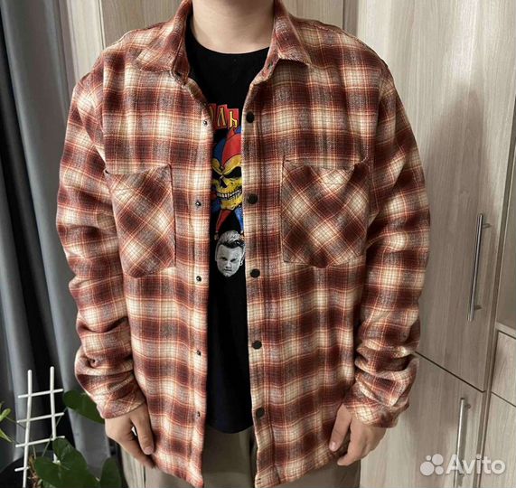 Куртка рубашка в клетку