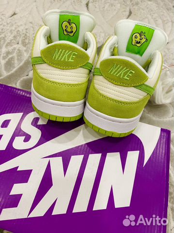 Кроссовки Nike SB dunk low apple green