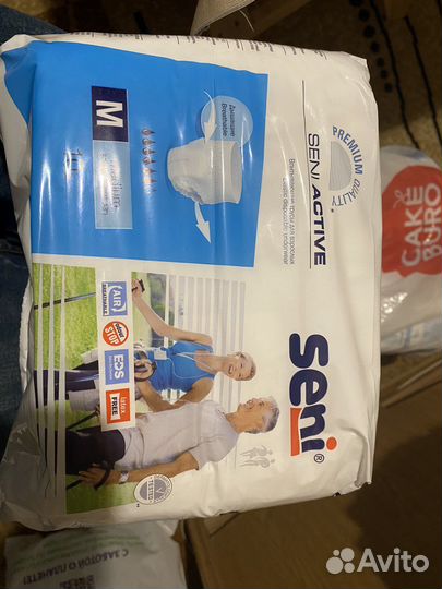 Памперсы для взрослых размер М по 10 штук