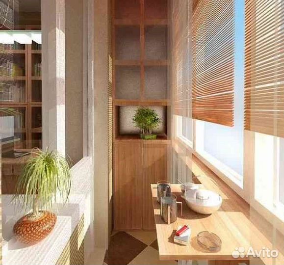 Отделка балконов, лоджий, ванной и др.помещений