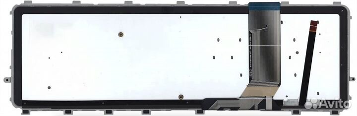 Клавиатура HP Envy 15-J с серебристой рамкой, с по