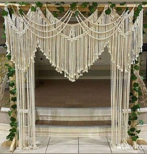 Макраме штора 2,5-3 м