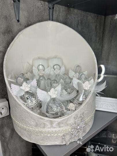 Корзина на крещение таросики свечи