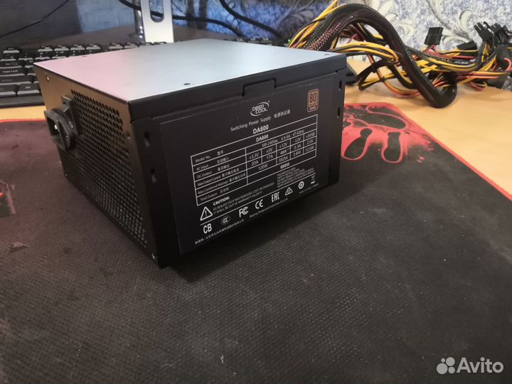 Блок питания Deepcool DA 600w,80+ Bronze,пломба