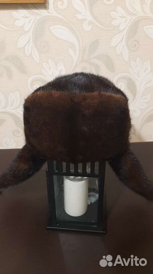 Шапка ушанка мужская норка
