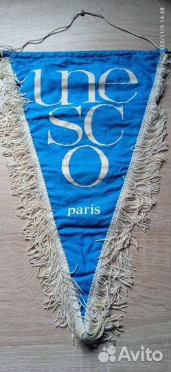 Вымпел ЮНЕСКО Париж 60-е годы
