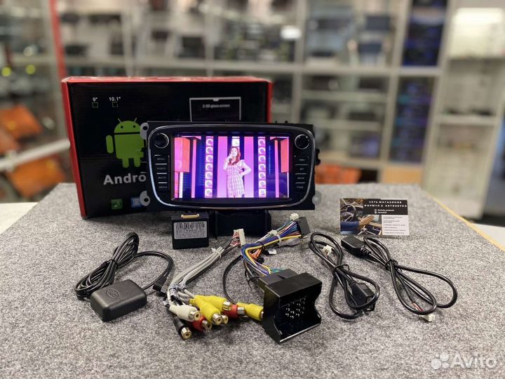 Магнитола Ford Mondeo 4 Focus 2 серая Android