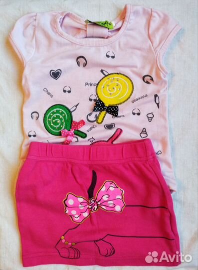 Одежда для девочки пакетом до 110 см рост