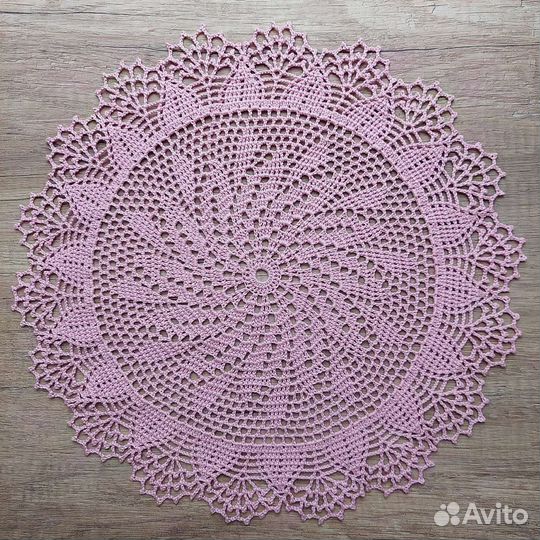 Вязаные декоративные салфетки Ручная работа