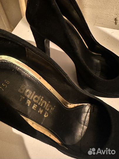 Туфли натуральная замша