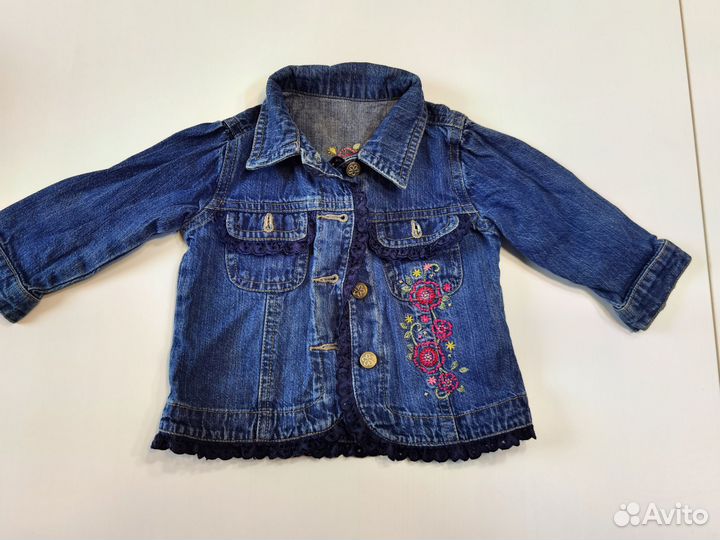 Джинсовая куртка для девочки 68 74 джинсовка