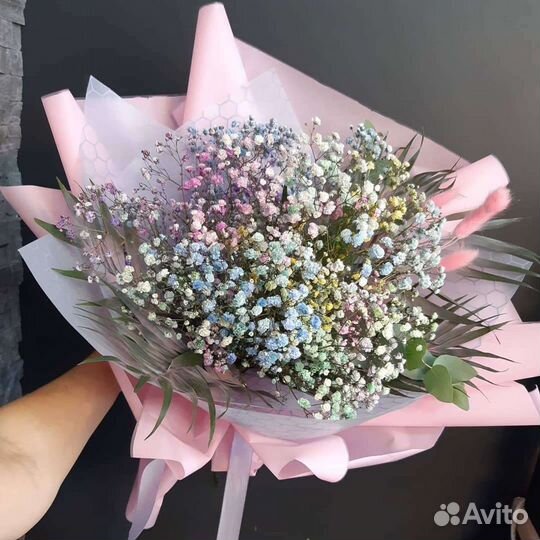 Букет цветов гипсофилы