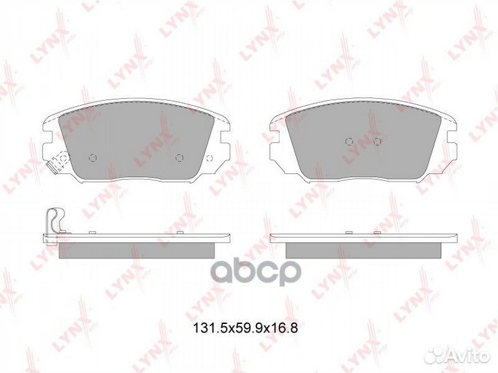 Колодки торм. диск. перед. BD-3629 lynxauto