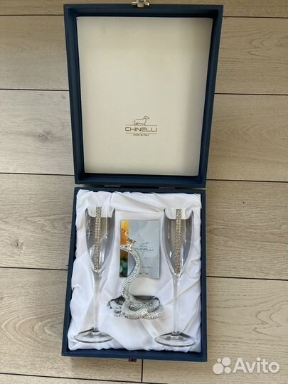 Хрустальные бокалы для шампанского Chinelli