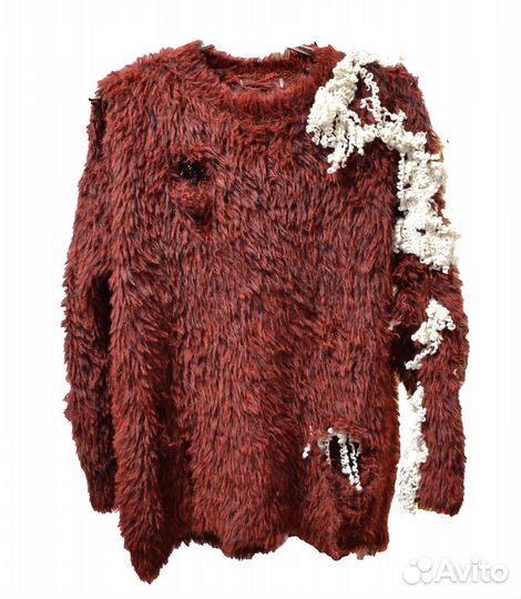 Рваный свитер y2k ручной работы