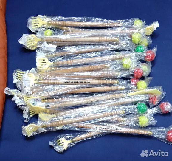 Чесалка для спины деревянная