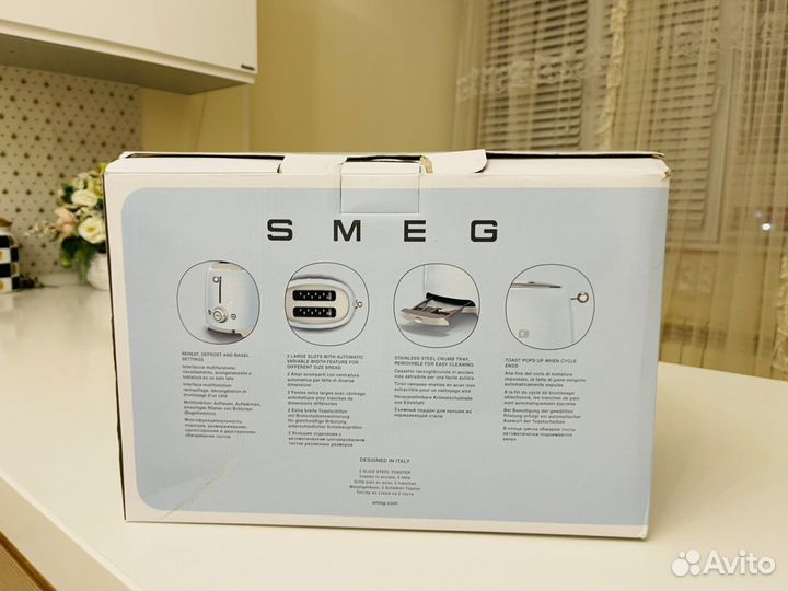 Новый оригинальный тостер smeg