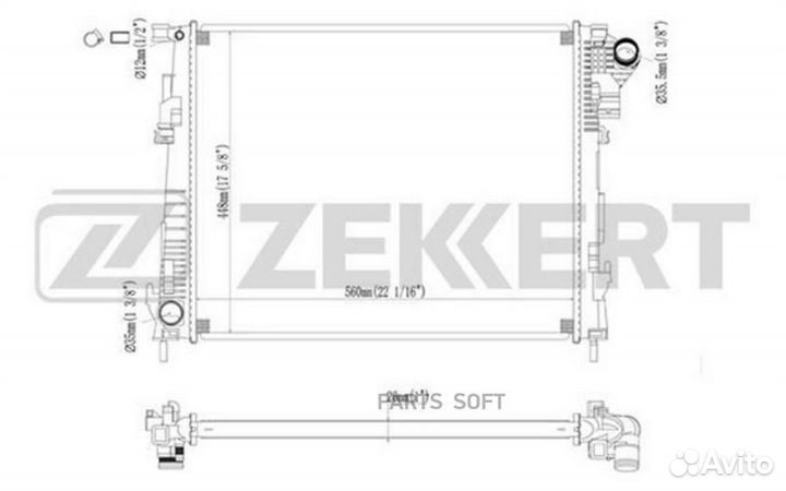 Радиатор охлаждения Ниссан Примастар (X83) 06