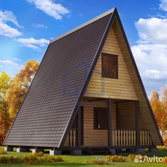 Проект дома A-frame 6x6