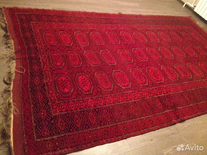 Старинный шерстяной персидский ковёр ручной работы