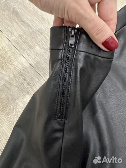 Юбка H&M экокожа для девочки размер 128