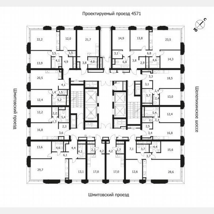2-к. квартира, 78,2 м², 24/36 эт.
