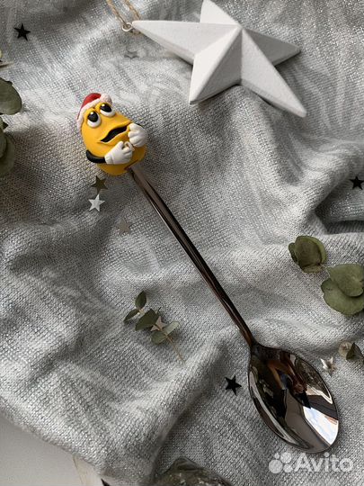 Ложки с декором из полимерной глины