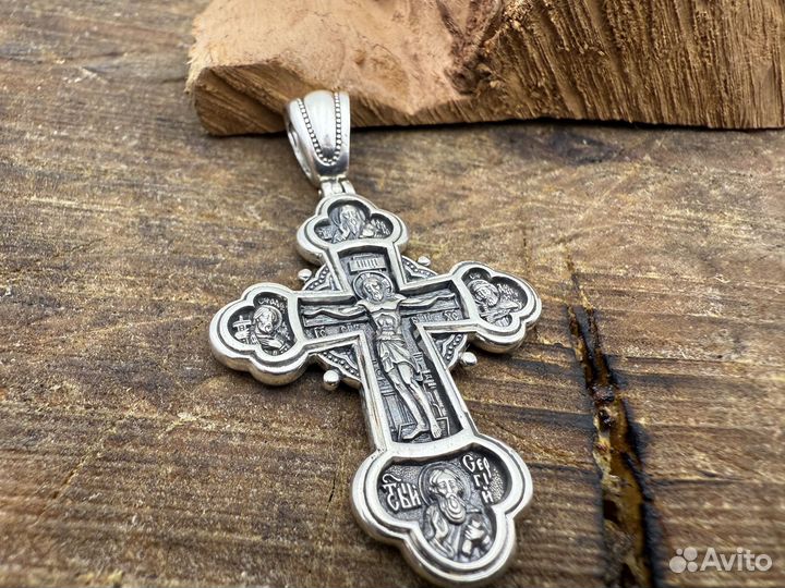 Серебряный крест Православный