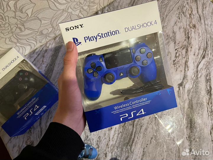 Джойстик dualshock PS4 геймпад v2 синий