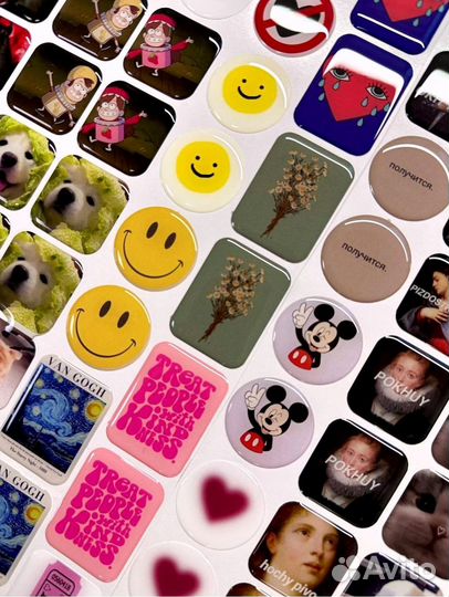 Объёмные наклейки 3D стикеры с Вашим дизайном