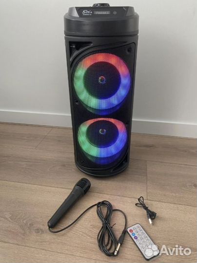 Колонка BT блютуз usb fm радио aux караоке