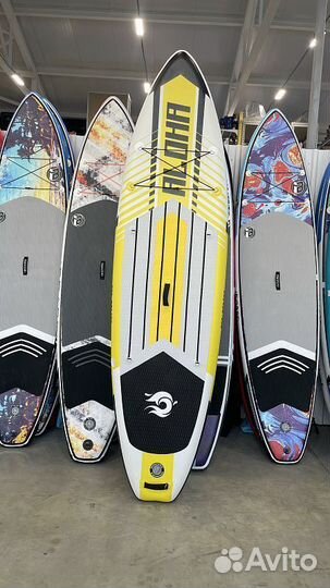 SUP доска-каяк 2 В 1 raidex aloha yello 10.6’ (320