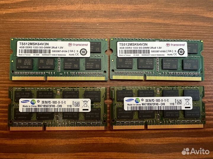 Оперативная память SoDimm ddr3 12gb