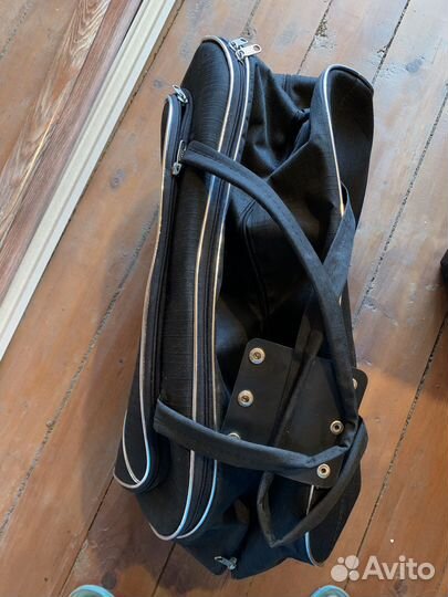 Сумка дорожная на колесах с выдвижной ручкой