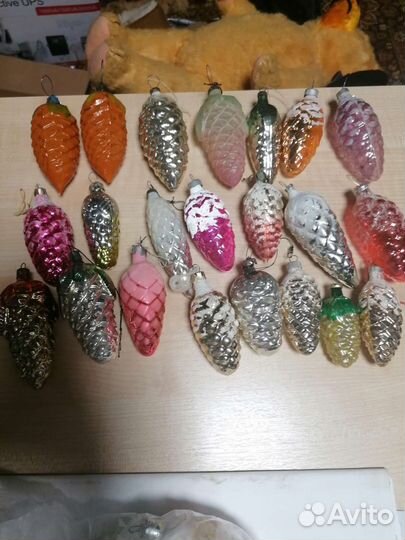 Ёлочные игрушки СССР шишки