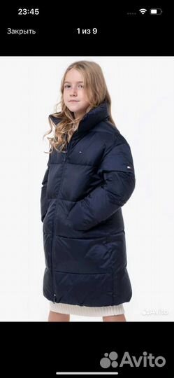 Tommy hilfiger пуховик