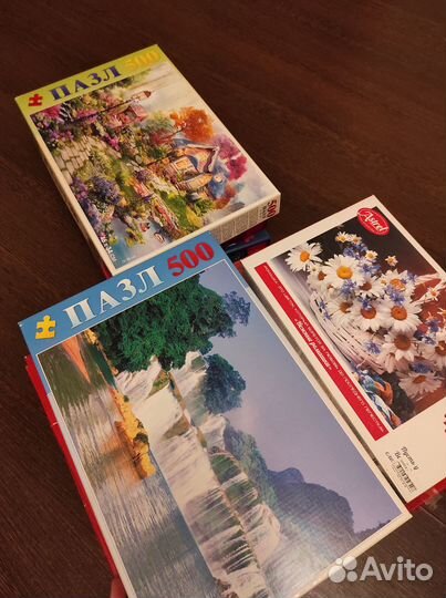 Пазлы на 500 и 1000 деталей
