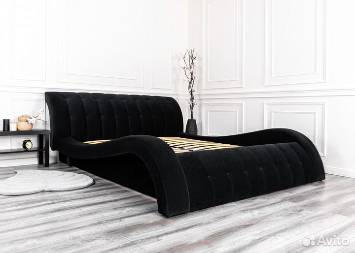 Кровать 200х200 мадрид черный