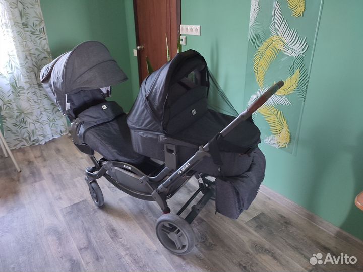 Коляска для двойни 3 в 1