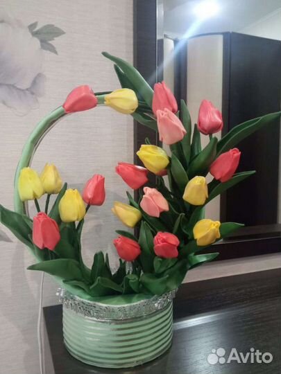 Тюльпаны светильник из изолона