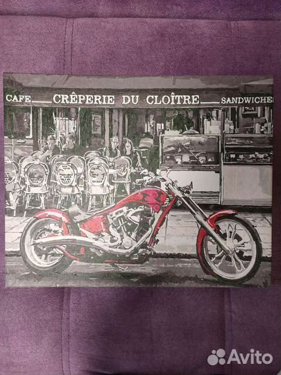 Картина по номерам раскрашенная