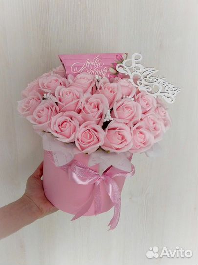 Мыльные розы. Подарок на 8 марта