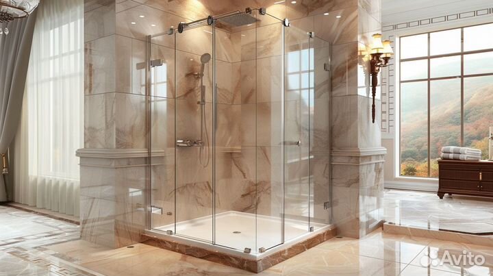 Стеклянные ограждения для ванной