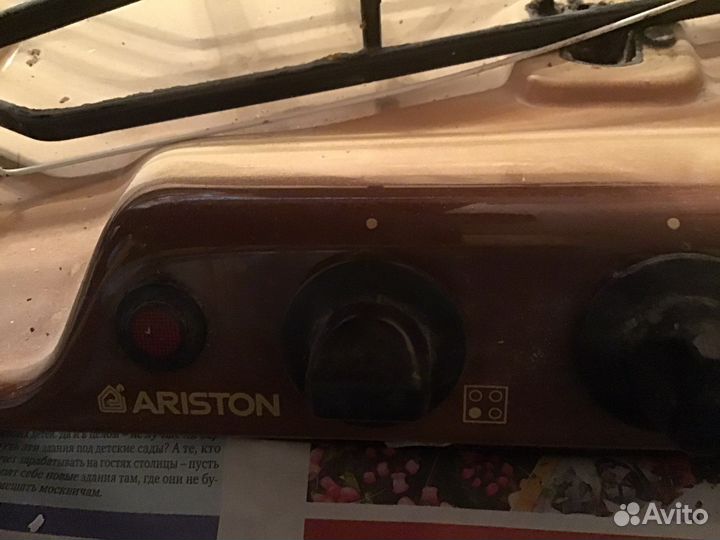 Газовая варочная панель бу ariston (на зап части)